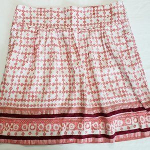 Ann Taylor Loft Aztec Boho Mini Skirt